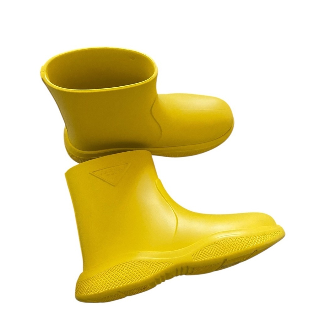 Prada Yellow Rain Boot size 39 - Picture 3 of 10